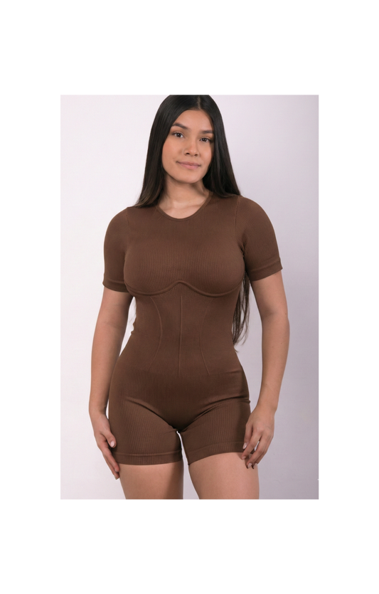 Enterizo Epic corto Marrón